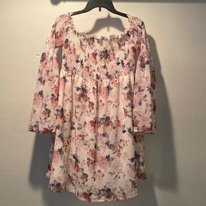 Off the Shoulder Floral Dress Size Large